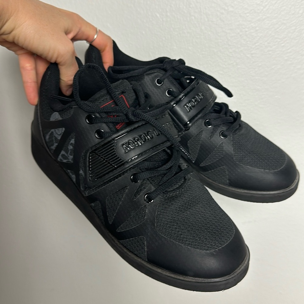 Scarpe Powerlifting Nordic Lifting MEGIN - Scarpe Da Sollevamento Pesi Per Squat, Stabilità, Suola Antiscivolo - Foto 7